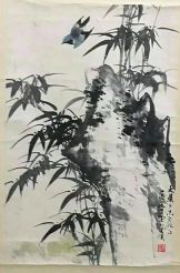 作者：乔木&nbsp;竹石图&nbsp;￥：协商&nbsp;单击鼠标查看详细介绍！