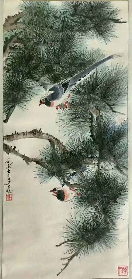 作者：乔木&nbsp;花鸟　松寿图&nbsp;￥：协商&nbsp;单击鼠标查看大图！