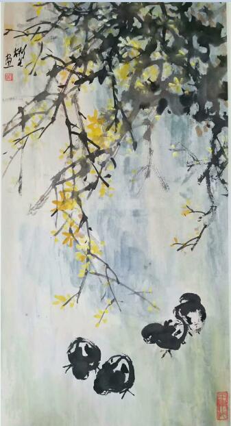 作者：沈彬如&nbsp;花鸟&nbsp;￥：协商&nbsp;单击鼠标查看大图！