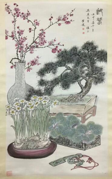 作者：崔护&nbsp;花鸟&nbsp;￥：协商&nbsp;单击鼠标查看大图！