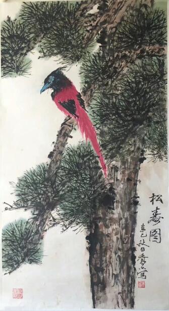 作者：乔木&nbsp;花鸟　　松寿图&nbsp;￥：协商&nbsp;单击鼠标查看大图！