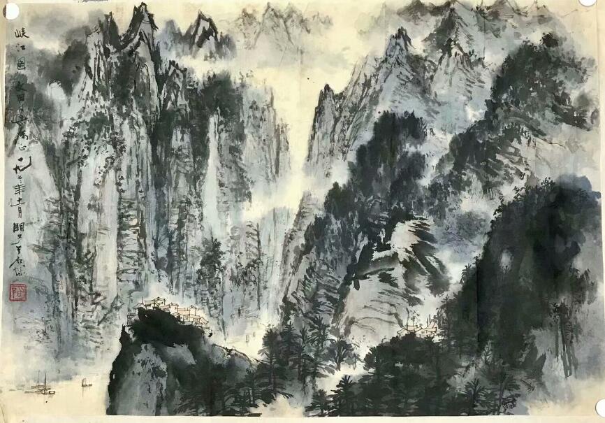 作者：章炳文&nbsp;山水&nbsp;￥：协商&nbsp;单击鼠标查看大图！