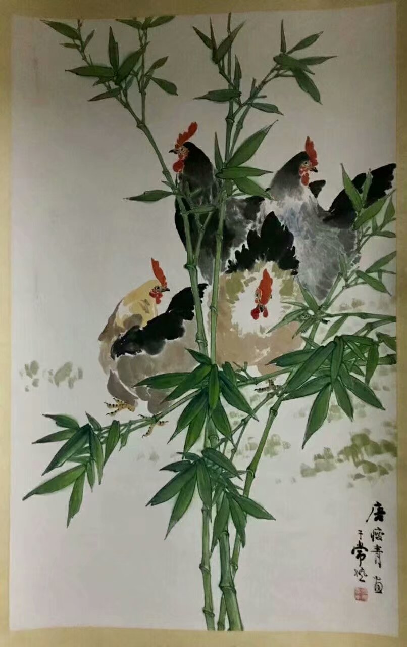 作者：唐瘦青&nbsp;花鸟&nbsp;￥：协商&nbsp;单击鼠标查看大图！