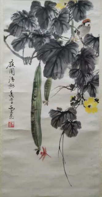 作者：乔木&nbsp;花鸟　　丝瓜&nbsp;￥：协商&nbsp;单击鼠标查看大图！