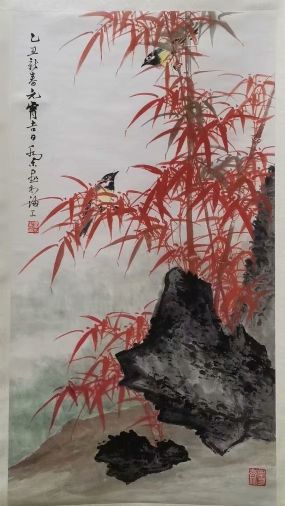 作者：乔木&nbsp;花鸟　　竹石图&nbsp;￥：协商&nbsp;单击鼠标查看详细介绍！