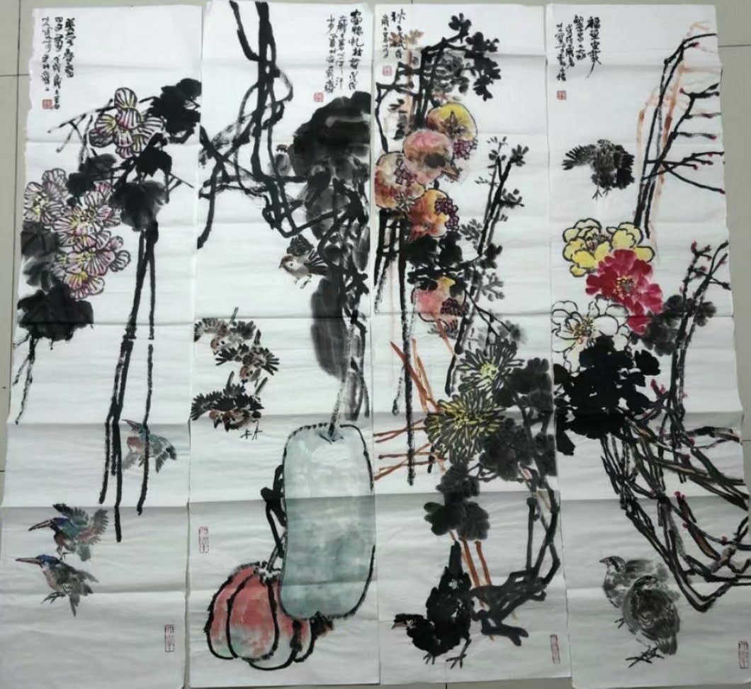 作者：赵以人&nbsp;花鸟&nbsp;￥：协商&nbsp;单击鼠标查看大图！