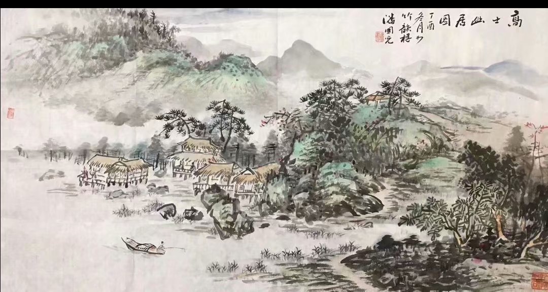 作者：潘国光&nbsp;山水&nbsp;￥：协商&nbsp;单击鼠标查看大图！