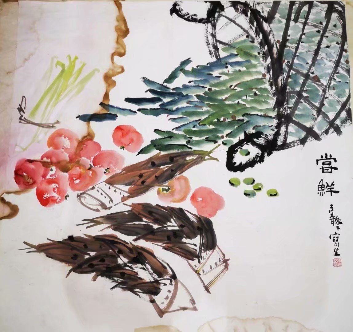 作者：张继馨&nbsp;花鸟&nbsp;￥：协商&nbsp;单击鼠标查看大图！