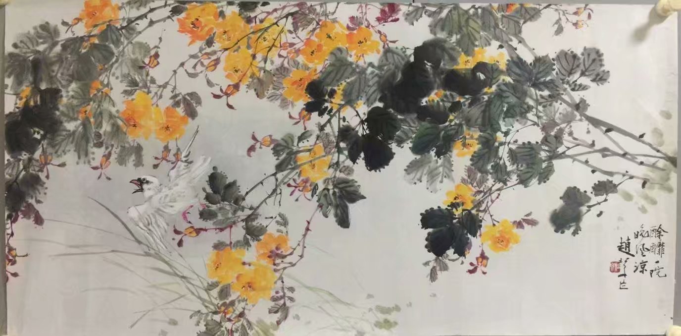 作者：赵松泉&nbsp;花鸟&nbsp;￥：协商&nbsp;单击鼠标查看大图！