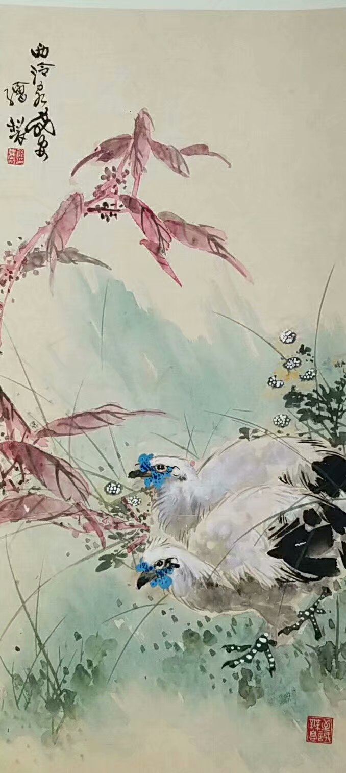 作者：俞飞安&nbsp;花鸟&nbsp;￥：协商&nbsp;单击鼠标查看大图！