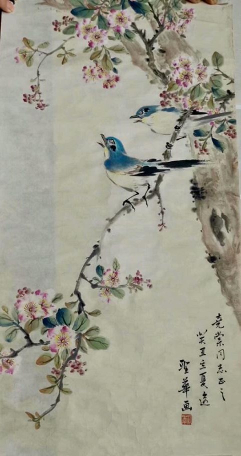 作者：江圣华&nbsp;花鸟&nbsp;￥：协商&nbsp;单击鼠标查看大图！