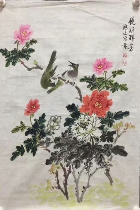 作者：孔应庭 &nbsp;花鸟&nbsp;￥：协商&nbsp;单击鼠标查看大图！