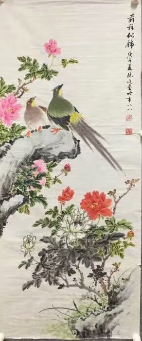 作者：孔应庭 &nbsp;花鸟&nbsp;￥：协商&nbsp;单击鼠标查看大图！