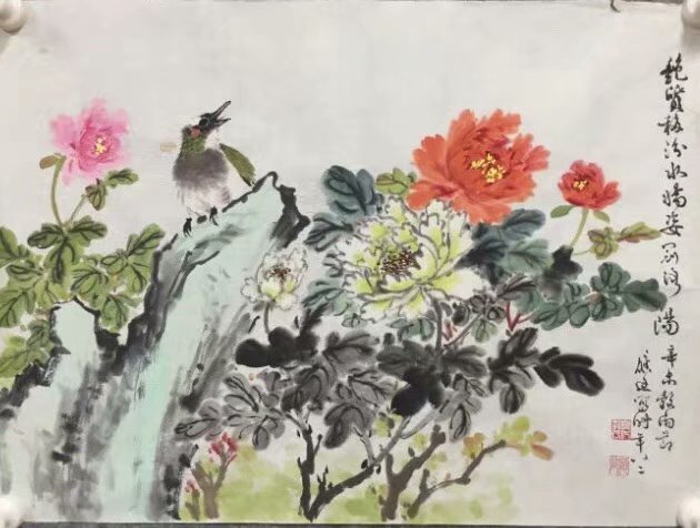 作者：孔应廷&nbsp;花鸟&nbsp;￥：协商&nbsp;单击鼠标查看大图！