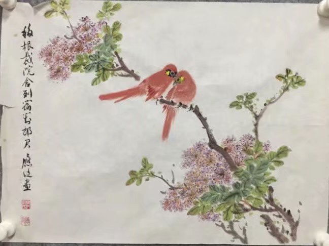 作者：孔应廷&nbsp;花鸟&nbsp;￥：协商&nbsp;单击鼠标查看大图！