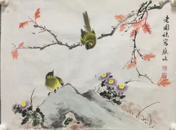 作者：孔应廷&nbsp;花鸟&nbsp;￥：协商&nbsp;单击鼠标查看大图！