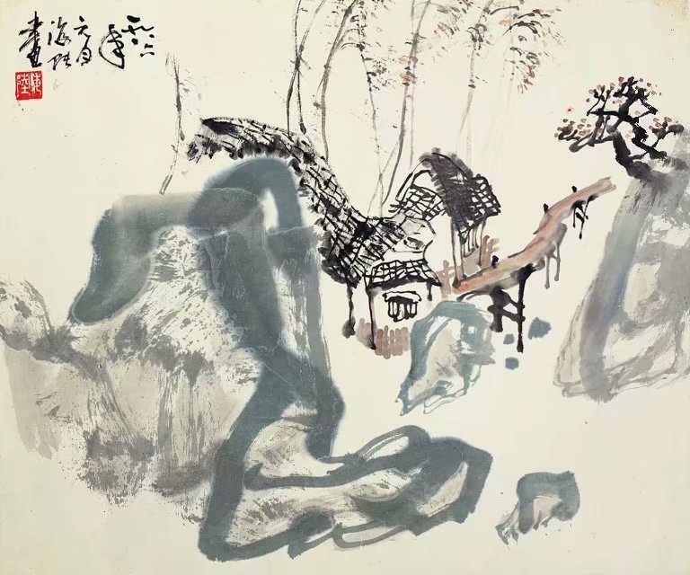 作者：李海陆&nbsp;山水&nbsp;￥：0000&nbsp;单击鼠标查看大图！