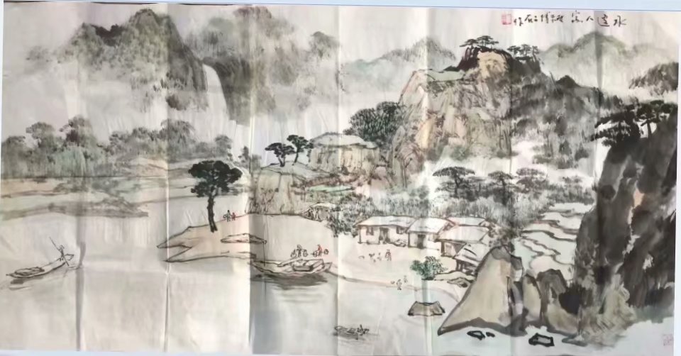 作者：傅二石&nbsp;山水&nbsp;￥：协商&nbsp;单击鼠标查看大图！