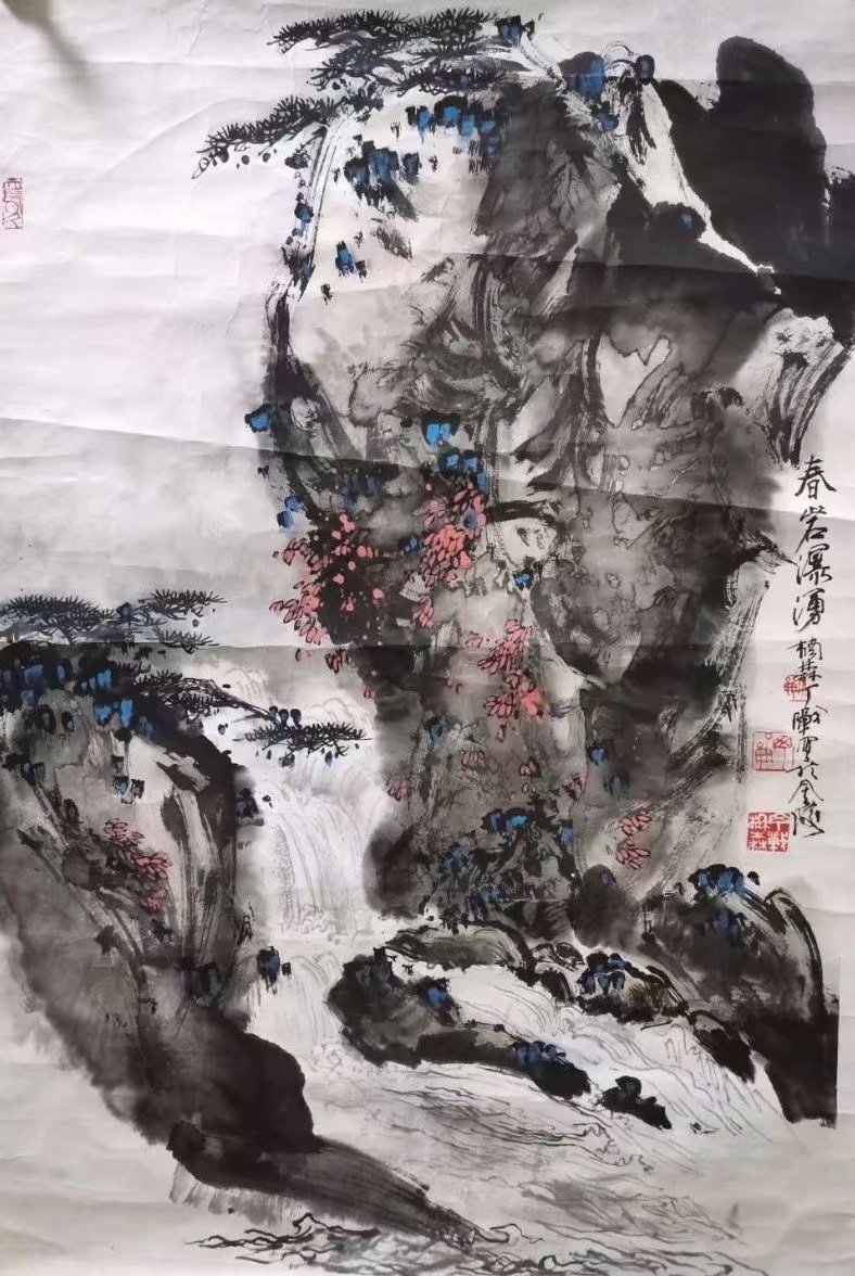 作者：丁战&nbsp;山水&nbsp;￥：协商&nbsp;单击鼠标查看大图！