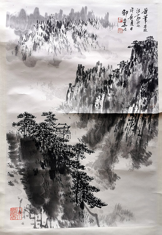 作者：郁文华&nbsp;山水&nbsp;￥：协商&nbsp;单击鼠标查看大图！