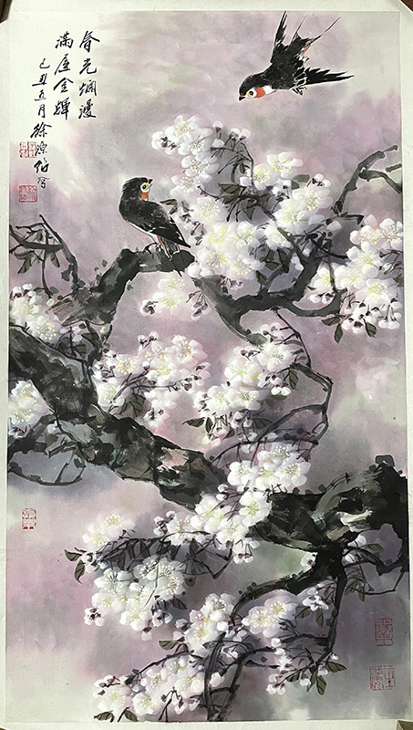 作者：徐源绍&nbsp;花鸟&nbsp;￥：协商&nbsp;单击鼠标查看大图！