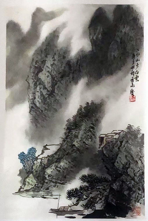 作者：方永庆&nbsp;山水&nbsp;￥：协商&nbsp;单击鼠标查看大图！