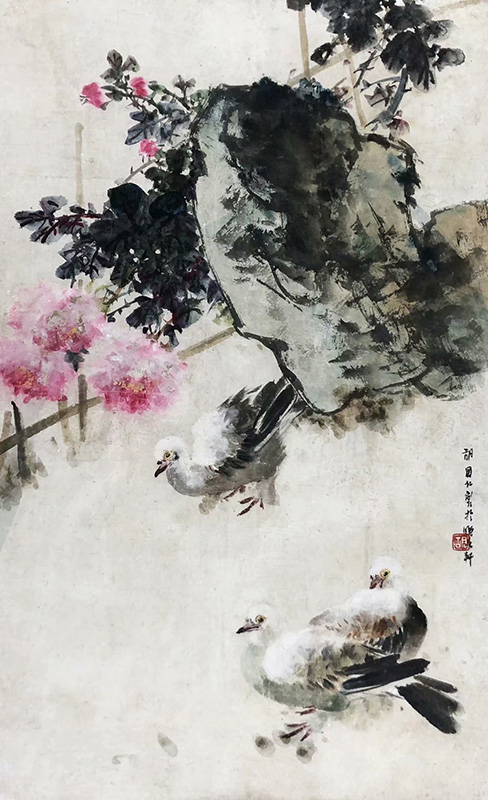 作者：胡国仁&nbsp;花鸟&nbsp;￥：协商&nbsp;单击鼠标查看大图！