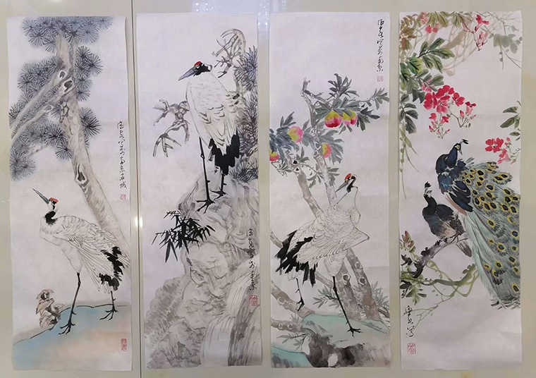 作者：张德泉&nbsp;花鸟&nbsp;￥：协商&nbsp;单击鼠标查看大图！