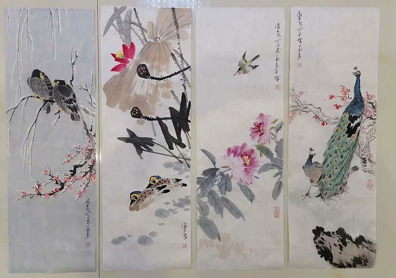 作者：张德泉&nbsp;花鸟&nbsp;￥：协商&nbsp;单击鼠标查看大图！