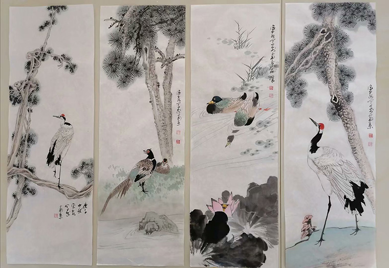 作者：张德泉&nbsp;花鸟&nbsp;￥：协商&nbsp;单击鼠标查看大图！