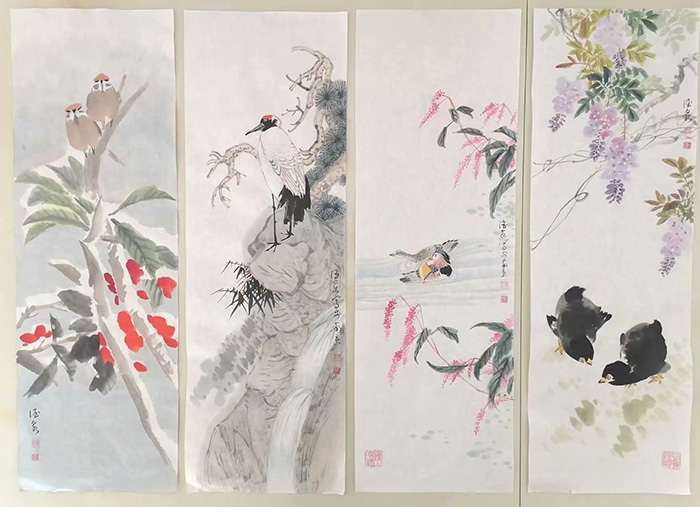 作者：张德泉&nbsp;花鸟&nbsp;￥：协商&nbsp;单击鼠标查看大图！