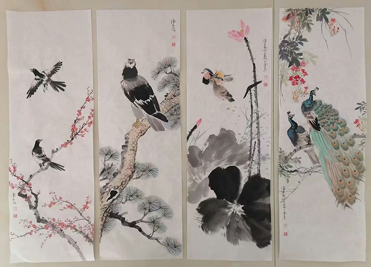 作者：张德泉&nbsp;花鸟&nbsp;￥：协商&nbsp;单击鼠标查看大图！