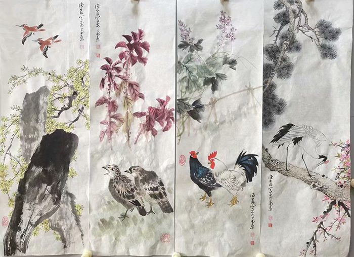 作者：张德泉&nbsp;花鸟&nbsp;￥：协商&nbsp;单击鼠标查看大图！