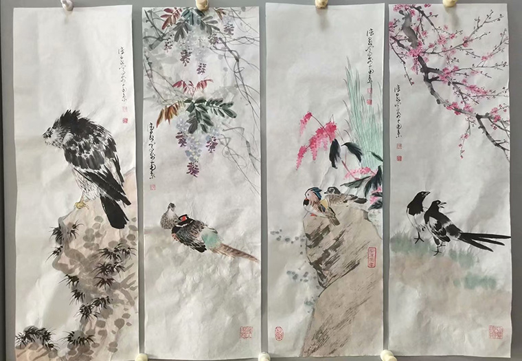 作者：张德泉&nbsp;花鸟&nbsp;￥：协商&nbsp;单击鼠标查看大图！