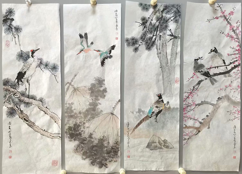 作者：张德泉&nbsp;花鸟&nbsp;￥：协商&nbsp;单击鼠标查看大图！