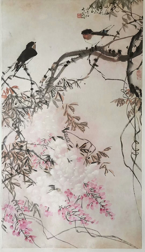 作者：徐源绍&nbsp;花鸟&nbsp;￥：协商&nbsp;单击鼠标查看大图！