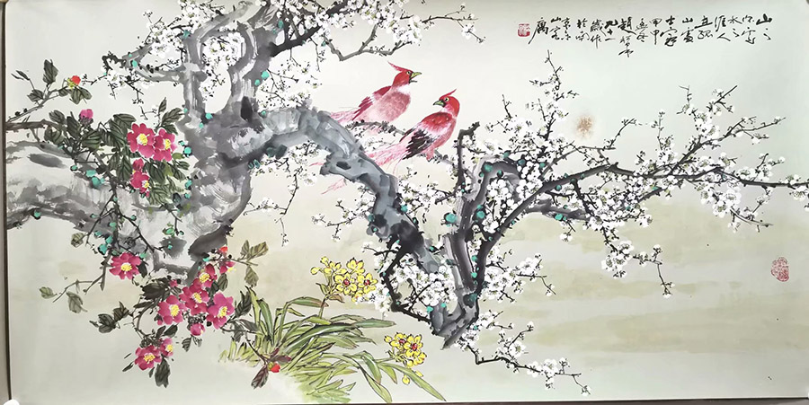 作者：赵松泉&nbsp;花鸟&nbsp;￥：协商&nbsp;单击鼠标查看大图！