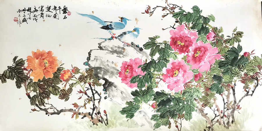 作者：赵松泉&nbsp;花鸟&nbsp;￥：协商&nbsp;单击鼠标查看大图！