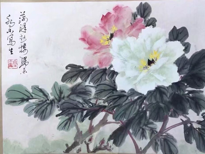作者：乔木&nbsp;花鸟<牡丹>&nbsp;￥：协商&nbsp;单击鼠标查看大图！