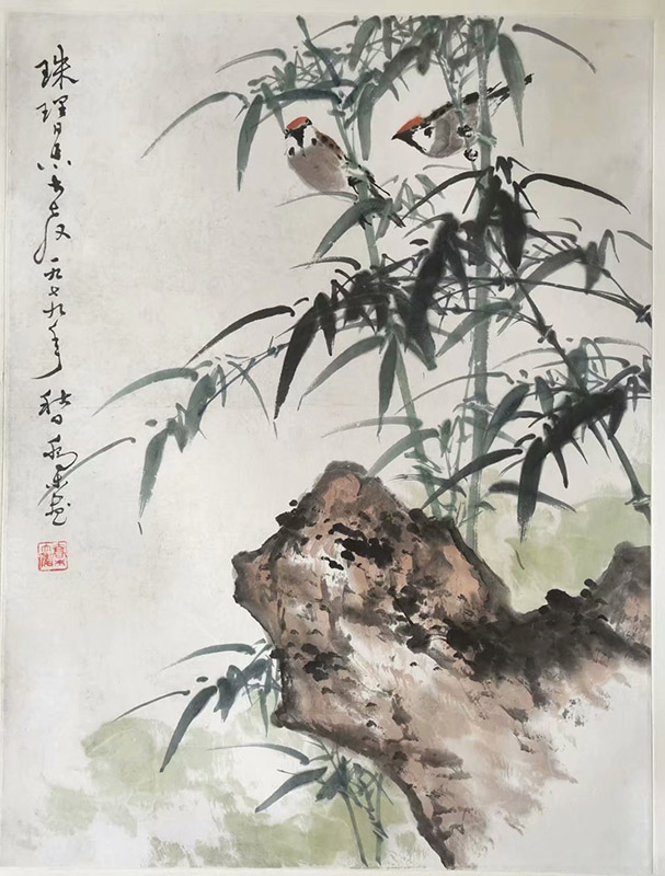 作者：乔木&nbsp;竹雀图&nbsp;￥：协商&nbsp;单击鼠标查看大图！