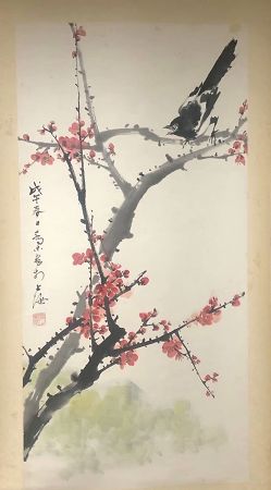 作者：乔木&nbsp;花鸟　　梅雀图&nbsp;￥：协商&nbsp;单击鼠标查看详细介绍！