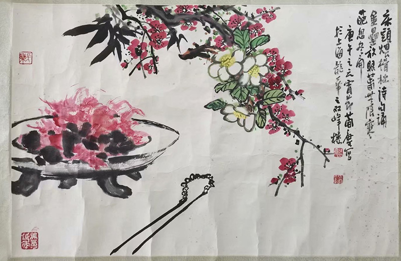 作者：曹简楼&nbsp;炉火映花红&nbsp;￥：协商&nbsp;单击鼠标查看大图！