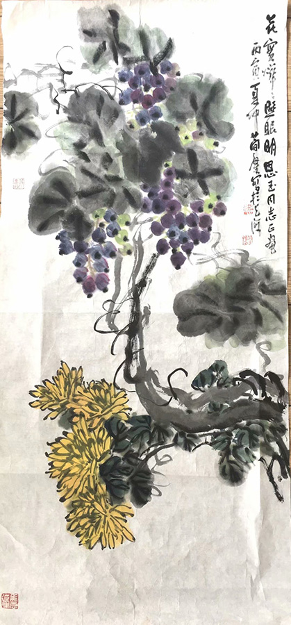 作者：曹简楼&nbsp;葡萄菊&nbsp;￥：协商&nbsp;单击鼠标查看大图！