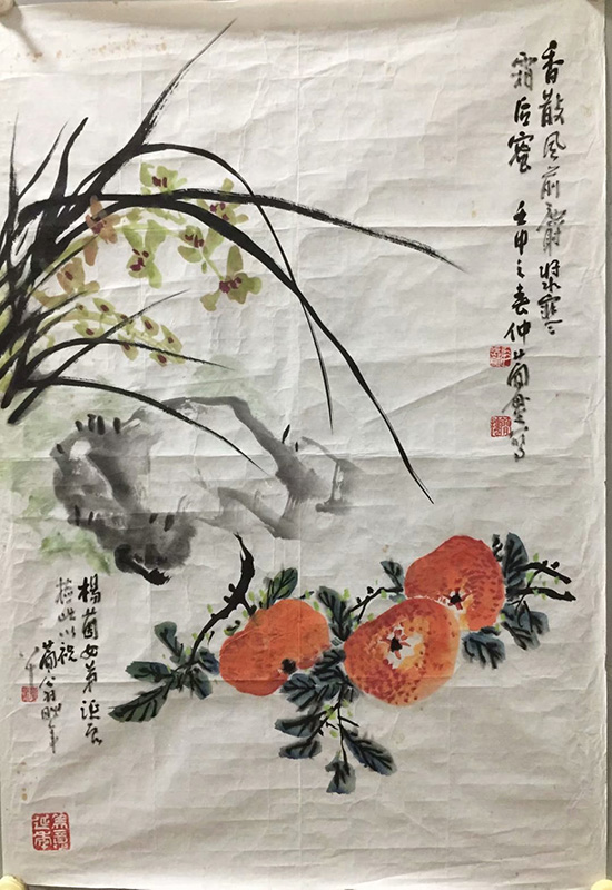 作者：曹简楼&nbsp;兰橘图&nbsp;￥：协商&nbsp;单击鼠标查看大图！