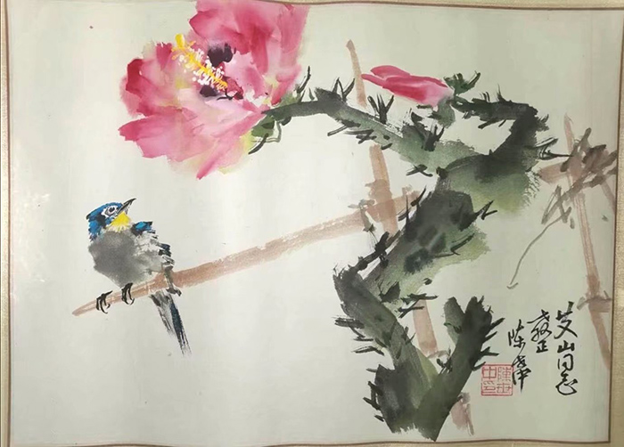 作者：陈世中&nbsp;花鸟&nbsp;￥：协商&nbsp;单击鼠标查看大图！