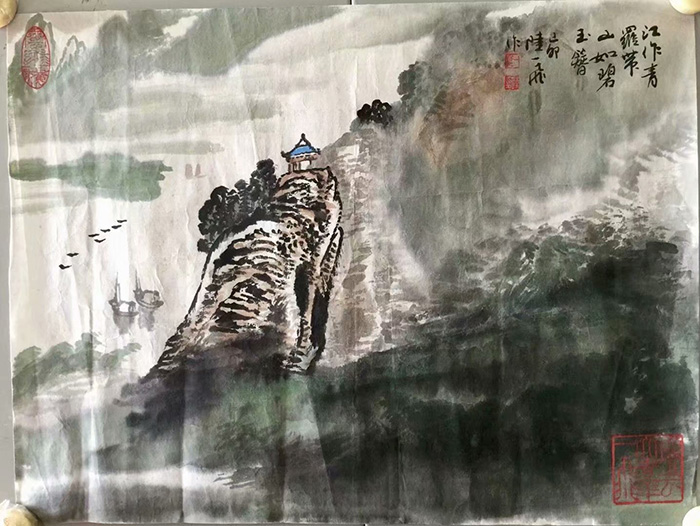 作者：陆一飞&nbsp;山水  &nbsp;￥：协商&nbsp;单击鼠标查看大图！