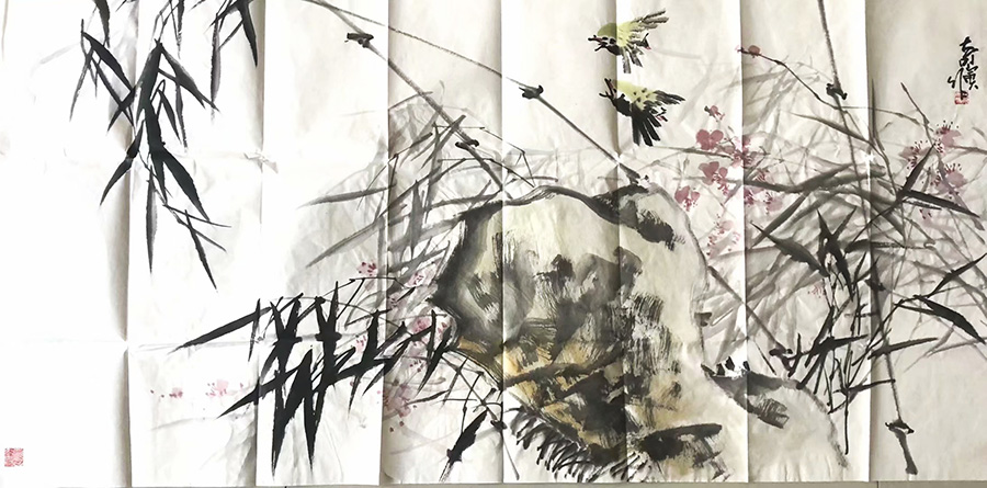 作者：王奇寅&nbsp;花鸟&nbsp;￥：协商&nbsp;单击鼠标查看大图！