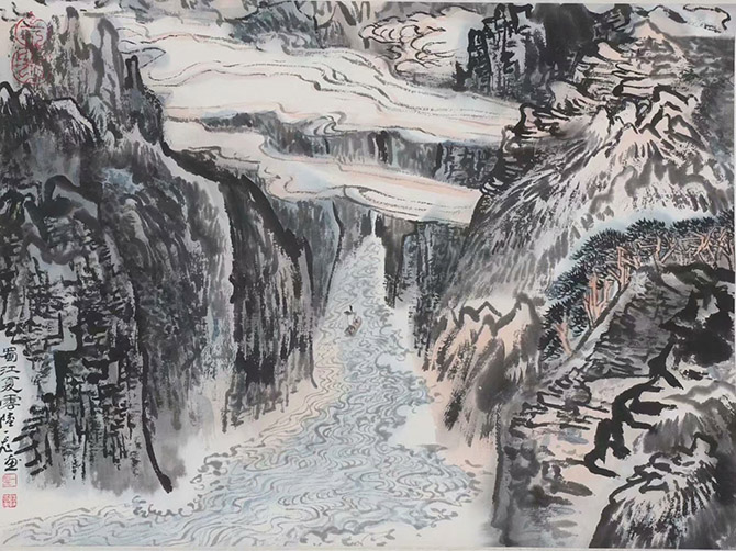 作者：陆一飞&nbsp;山水  &nbsp;￥：协商&nbsp;单击鼠标查看大图！