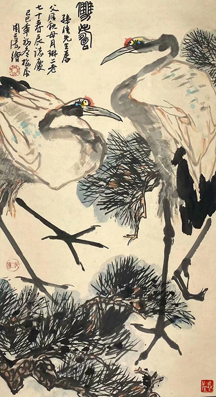 作者：周长海&nbsp;花鸟&nbsp;￥：协商&nbsp;单击鼠标查看大图！