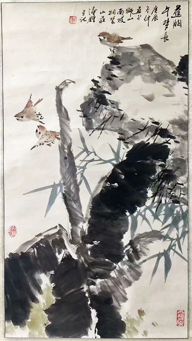 作者：张锺&nbsp;花鸟&nbsp;￥：协商&nbsp;单击鼠标查看大图！